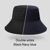 Grandi cappelli da sole da uomo estivo doppio cappello da secchio da uomo colore puro Panama Fes cappello da pescatore all'aperto visiera berretto da bacino cappello da spiaggia 220519