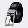 Bälten Cowboy Belt för män Märke Toppkvalitet Äkta Lyx Läder Män, Rem Male Metal Automatisk spänne