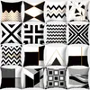 black gold throw pillows