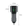 F10 FM Transmitter Audio Receiver MP3 Player PD Type C 3.1A 2 USB Fast Charging Handsfree Bluetooth-compatible 5.0 Car Kit