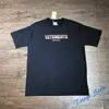 Nya Vetements Letter Printing Man Women High Street Summer O-hals Casual Fashion Cotton Oversize All-Match VTM T-Shirts