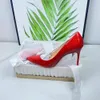 Orijinal Kutu Kadın Tasarımcı Elbise Ayakkabı Yüksek Topuklu Bayan Luxurys Rugan Bayan Düğün 6 8 10 12 cm Topuk Pompaları