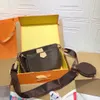 Femmes portefeuille sacs à main boîte originale porte-monnaie pochette portefeuilles sac 3 pièces/ensemble