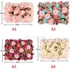 Decorative Flowers Wedding background Rose wall simulation flower mall window decoration green plant walls Hydrangea row simulations plant wallZC1056