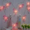 Strings kerstlicht warm wit mooie flamingo stijlvolle lampen sprookjes lichten batterij bediend voor festival party decorored led