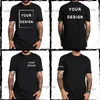 EU Size 100 Cotton Custom T Shirt Make Your Design Text Men Women Print Original High Quality Gifts Tshirt 220614