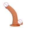 Il pene curvo all'insù dei dildi Nxy può essere abbinato al bastoncino da massaggio per la masturbazione femminile e ai prodotti invertiti in silicone 0316