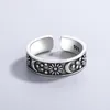 Banda anéis de lua Star Sun declaração anel ajustável retro jóias para mulheres