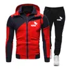 Herren-Trainingsanzüge, lustiger Pumba-Druck, Sportbekleidung, lässig, Joggen, Sport, Reißverschluss, Hoodies, Pullover, modisch, hochwertige Jogginghose, 2-teilig