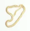 New Fine Silver / Gold Plated Adjustable Flat Snake Chain Anklet Bracelet Women Simple Delicate Foot Chain Summer Beach Feet Jewelry DHL Fre