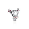 925 STERLING Gümüş Dangle Charm Nipple Bebek Taşıma Şişesi Kolye Boncuk Fit Pandora Takılar Bilezik DIY mücevher Aksesuarları