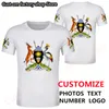 UGANDA t shirt fai da te su misura nome numero numero uga T Shirt nazione bandiera ug ugandan country college p o stampa vestiti di testo 220616