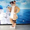 husky hond vos mascotte kostuum stripfiguur volwassen grootte hoge kwaliteit