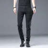 Men's Jeans Cotton Soft Men's Fashion Classic Jean Denim Business Straight Regular For Men Black Trousers Pants Plus Size 28-40Men's