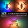 Rainbow RC Helicopters Toy Gifts 38 Dynamic Flashing LED Lights Mini Drone Simulators VR Aerial Photography With Dual Camera
