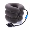 Pillow 3-Layered Air Inflatable U Neck Vertebra Shoulder Pain Relax Retractor Support Massager Auto Car CushionPillow