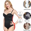 Velssut Women Tummy Control Bodysuit Waist Trainer Shapewear Cincher Body Shaper Faja Seamless Belly Control Slip Underwear 220513