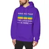 Heren Hoodies Sweatshirts Oekraïne Oekraïners grappige vlag hebben geen angst Men Hoodie tracksuits Sweatshirtmen's heren