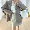 Costumes pour femmes Blazers européens 2022 femmes surdimensionné Vintage Plaid Blazer et vestes Femme Casacas Para Mujer Feminino