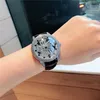전체 다이아몬드 시계 간단한 트렌디 한 석영 시계