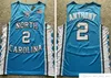 Camisas de basquete universitário costuradas NCAA North Carolina Tar Heels Vince 15 Carter Michael 23 Jorden Cole 2 Anthony Vintage Jersey Mens Laney High
