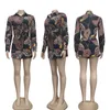 Robes décontractées 2022 Dames Mode Tempérament Style britannique Garniture en dentelle Chemise imprimée Jupe de hanche DressCasual
