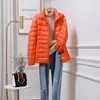 Kobiety Spring Jacke 15 Kolory plus rozmiar 5xl 7xl Down Down Fashion Modna moda krótka puffer kurtka przenośna wiatroodporna płaszcza 220801