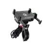 USB Şarj Cihazı ile Evrensel Alüminyum Bisiklet Motosiklet Telefon Tutucu 3.5-7 inç Navigasyon Sabit Braket Moto Handbar M6S