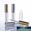 1ml 5ml 10ml Vuoto cosmetico Lip Gloss Tubo Trucco Colore labbra Contenitore per imballaggio Bottiglie maschera per labbra oro argento con pennello