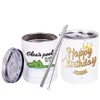 Sublimation Insulated 10oz Stainless Steel Tumblers Travel Tumbler Coffee Mug Wine Cup Coffee Mugs With Handle