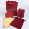 Zestawy biżuterii pudełko czerwono litera