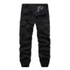 Herrlastbyxor män elastiska midja byxor man 2022 casual mode joggers sweatpants svart harem byxor armébyxor för män 38 l220706