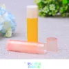 1000pcs /lote 16 5g /ml de plástico vazio tubos de bálsamo lábios transparentes Contêineres Lipstick moda Lip Tubes