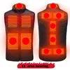 Heren Vesten 17 Verwarming Zones Vest Elektrische USB Verwarmde jassen door Graphene Mannen Vrouwen Warm Sportkleding Jas Voor Camping Plus Size Snow Winter