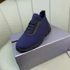 Sneakers Schuhe Herren Mesh Runner Atmungsaktives Gewebe Casual Walking Gebürstetes Leder Lug Sole Triangle Party Hochzeit Trainer