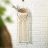 Hand-woven Flower Plants Pots Cotton Rope Tassel Hanging Net Basket Plant Lanyard Knitting Hemp Flowerpot For Garden Balcony CCE13786