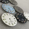 Kits d'outils de réparation 28,5 mm Accessoires de montre SKX Modification Cadran Vert Lumineux Pour NH35 / NH36 / 4R / 7S Mouvement DIY Pièces Avec S LogoRepair