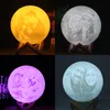 Rodnanny 16 Colors Induction Po Moon Lamp USB Перезаряжаемый прикосновение изменение удаленного 3D -печати персонализированное лунное свет для детей жены 220623