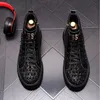 Men Brand Designer Shoes Studded Rivet Spike Rhinestone Causal Flats Shoes Male Platform High-Top Web Celebrity Sneakers