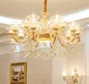Подвесные лампы в европейском стиле люстр гостиной лампы роскошные хрустальные рестораны