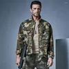 Herenjacks Casual camouflage jas Men 2022 Spring herfst leger militaire jassen mannelijke bovenkleding slank fit stand kraag uniforme coatmen's