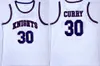 NCAA Davidson Wildcats Stephen Curry College Maglie 30 Basketball High School Virginia Tech e Knights Rosso Bianco Blu Navy Team Color University Per gli appassionati di sport