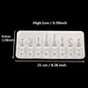 International Chess Shape Silicone Jewelry Molds DIY Clay Epoxy Resin Model Pendant Decoration Candy Chocolate Cake Mould Wholesale