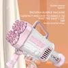 Горячие продажи электрическое пузырьковое пистолет Gatlin Bubble Gun Machine Soap Bubbles Magic Bubble для ванной комнаты открытые игрушки для детей Y220725