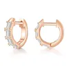 Hoop Huggie Hippie Unisex Iced Out Cubic Zirconia Pendientes para mujeres Hombres Rapero Ear Cuffs Joyería de moda Tendencia 2022 KBE137Hoop Kirs22