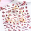 Christmas Nail Art Stickers Snowflake Santa Claus Bell Tree Self-adhesive Winter Nail Decals