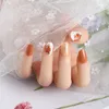 24pcs/Pack False Nails Detachable Long Colorful Fake Nail Art Full Tips Colorful Beauty Artificial For Women Or Girls Wholesale