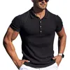 Polos para hombre Camisas de hombre de punto de manga corta casual de verano Polos Slim Solid Men camiseta Polo Homme S-5XL Ropa de hombre 220727