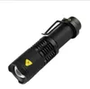 Cree Q5 LED 손전등 토치 휴대용 미니 방수 알루미늄 알루미늄 플래시 라이트 조절 가능한 확대 가능 확대 가능 포커스 배터리 손전등 램프