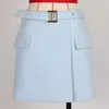 버튼과 포켓 디자인 럭셔리 디자이너 짧은 바지 패션 하이 스트리트 여름 옷 2가있는 여성 반바지 캐주얼 한 느슨한 디자인 데님 청바지